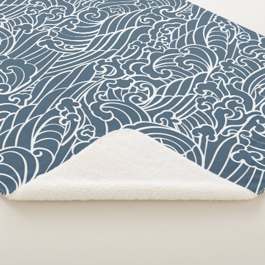 Japans golfstijlpatroon sherpa deken (3/4)