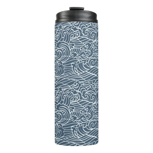 Japans golfstijlpatroon thermosbeker (Voorkant)