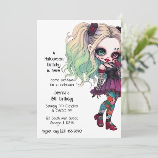 Japans Gotisch Kaart (Staand voorkant)