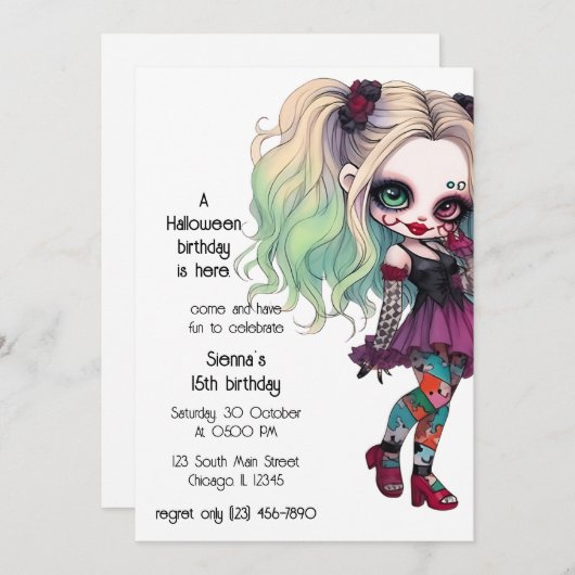 Japans Gotisch Kaart (Voorkant / Achterkant)