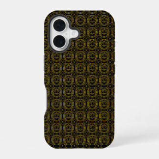 Japans Goud & Zwart Hasu iPhone 16 Hoesje