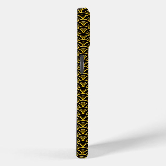 Japans goud & zwart patroon Case-Mate iPhone case (Achterkant / Rechts)