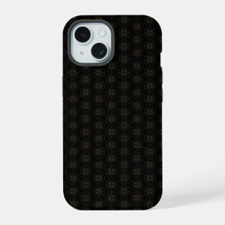 Japans goud & zwart patroon iPhone 15 case