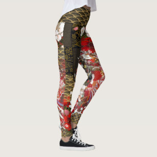 Japans goudblad Geisha Fondo Leggings