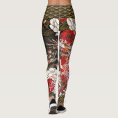Japans goudblad Geisha Fondo Leggings (Achterkant)