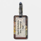 Japans gouden beeld - Eenvoudige ID persoonlijk Bagagelabel (Achterkant verticaal)