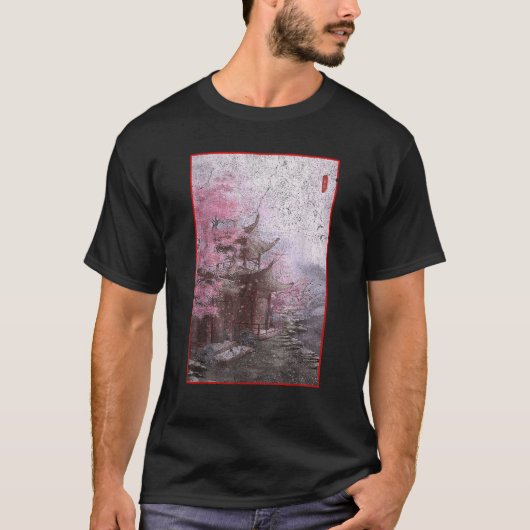 Japans grafisch T-shirt Cherry Blossom (Voorkant)
