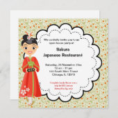 Japans Grand Opening Restaurant Kaart (Voorkant / Achterkant)