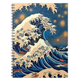 Japans Great Wave Pattern Notitieboek