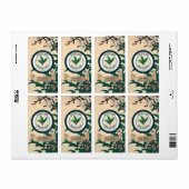 Japans Groene Thee Label Sjablonen (Full Sheet)