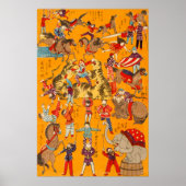 Japans Groot Circus (1871) Mat Poster Print (Voorkant)