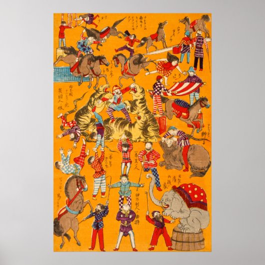 Japans Groot Circus (1871) Mat Poster Print (Voorkant)
