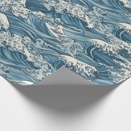 Japans grote golf Patroon Cadeaupapier (Hoek)