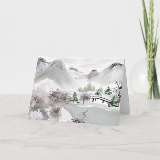 Japans Haiku Art Wenskaart Kaart (Voorkant)