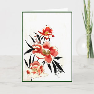 Japans Haiku Art Wenskaart Kaart