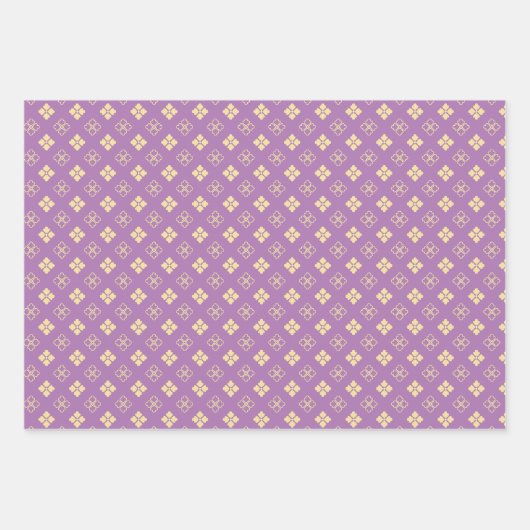 Japans Hanabishi Bloem Patroon Inpakpapier Vel (Voorkant 3)