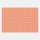 Japans Hanabishi Bloem Patroon Inpakpapier Vel (Voorkant)