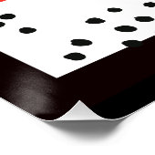 japans Hanafuda Art - Juli lint Perfect Poster (Hoek)