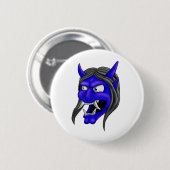 Japans Hannya Mask Ronde Button 5,7 Cm (Voorkant /achterkant)