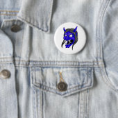Japans Hannya Mask Ronde Button 5,7 Cm (In situ)