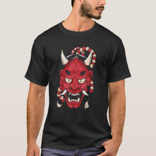 Japans Hannya Oni Demon Masker Japans Tattoo T-shirt