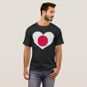Japans hart terug:bidden voor japan t-shirt (Voorkant volledig)