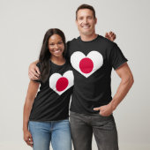 Japans hart terug:bidden voor japan t-shirt (Unisex)