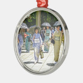 Japans hemelfeest metalen ornament (Links)