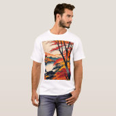 Japans Herfst Herfst Foliage2 T-shirt (Voorkant volledig)