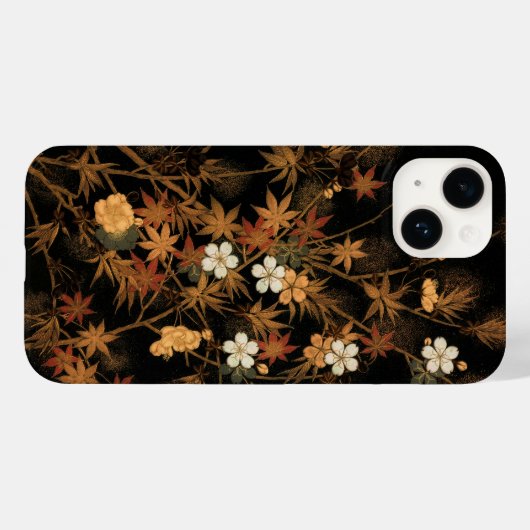 Japans Herfst iPhone Case met Kunstwerk (Achterkant (horizontaal))