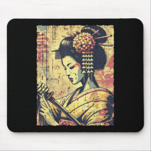 Japans Hipster Geisha Katana Vrouwen Meisjes Muismat