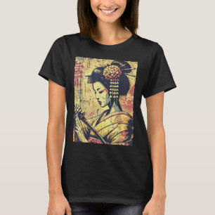 Japans Hipster Geisha Katana Vrouwen Meisjes T-shirt