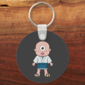 Japans Hitotsume-kozo (Eenogig Kind): Yokai Sleutelhanger (Achterkant)