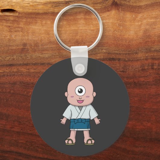 Japans Hitotsume-kozo (Eenogig Kind): Yokai Sleutelhanger (Achterkant)