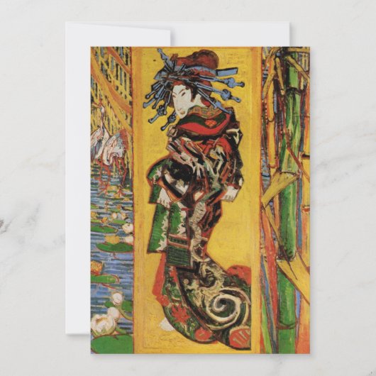 Japans hoesan Oiran door Vincent van Gogh (Voorkant)