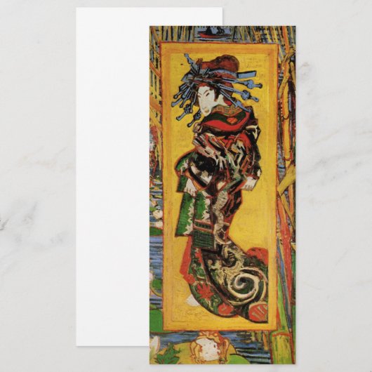Japans hoesan Oiran door Vincent van Gogh (Voorkant / Achterkant)
