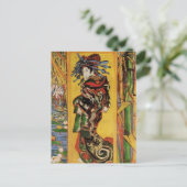 Japans hoesan Oiran door Vincent van Gogh Briefkaart (Staand voorkant)