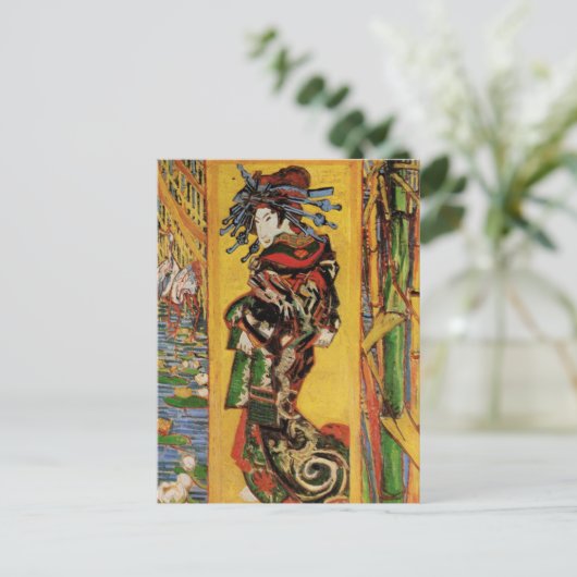 Japans hoesan Oiran door Vincent van Gogh Briefkaart (Staand voorkant)