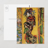 Japans hoesan Oiran door Vincent van Gogh Briefkaart (Voorkant / Achterkant)