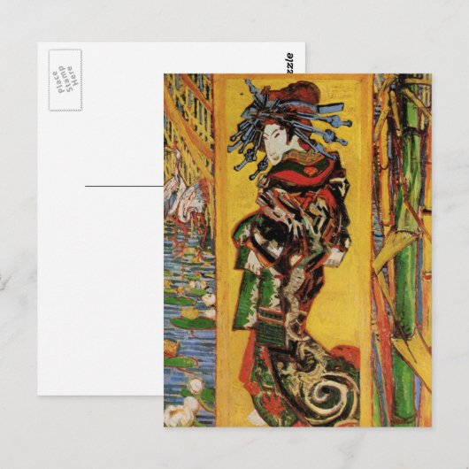 Japans hoesan Oiran door Vincent van Gogh Briefkaart (Voorkant / Achterkant)
