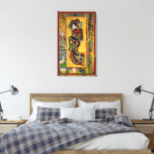 Japans hoesan Oiran door Vincent van Gogh Canvas Afdruk (Insitu (Slaapkamer))
