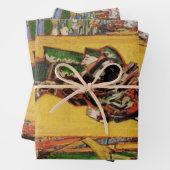 Japans hoesan Oiran door Vincent van Gogh Inpakpapier Vel (In situ)