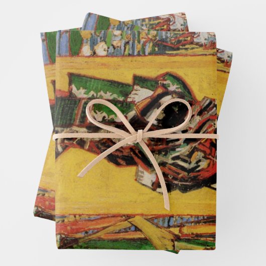 Japans hoesan Oiran door Vincent van Gogh Inpakpapier Vel (In situ)