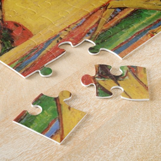 Japans hoesan Oiran door Vincent van Gogh Legpuzzel (Zijkant)