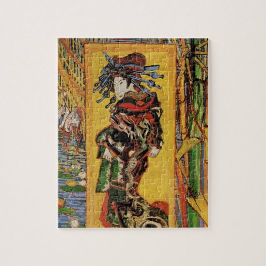 Japans hoesan Oiran door Vincent van Gogh Legpuzzel (Verticaal)