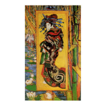 Japans hoesan Oiran door Vincent van Gogh