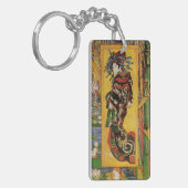 Japans hoesan Oiran door Vincent van Gogh Sleutelhanger (Voorkant Links)