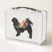 Japans Hondenras Bohemian Floral Silhouette (Achterkant)