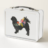 Japans Hondenras Bohemian Floral Silhouette (Voorkant)