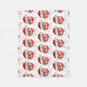 Japans Hondenras kerststerren Fleece Deken (Voorkant)